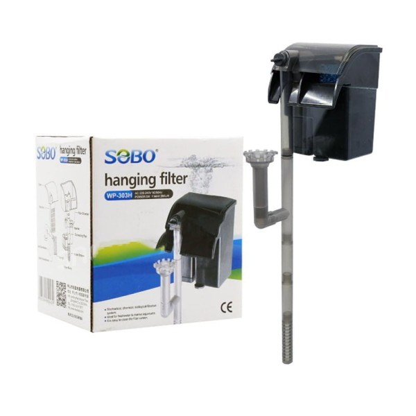 SOBO ΕΞΩΤΕΡΙΚΟ ΦΙΛΤΡΟ ΕΝΥΔΡΕΙΟΥ ΚΡΕΜΑΣΤΟ AQUARIUM PUMP HANGING WP-303H 1219-36